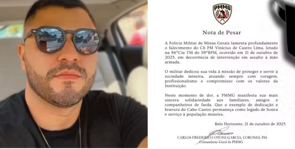 Localizado no bairro Sapucaias II, em Contagem, o segundo suspeito de envolvimento na morte do cabo Vinícius foi baleado em confronto com militares do GER e socorrido para a UPA Petrovale, mas não resistiu (PMMG/Divulgação)