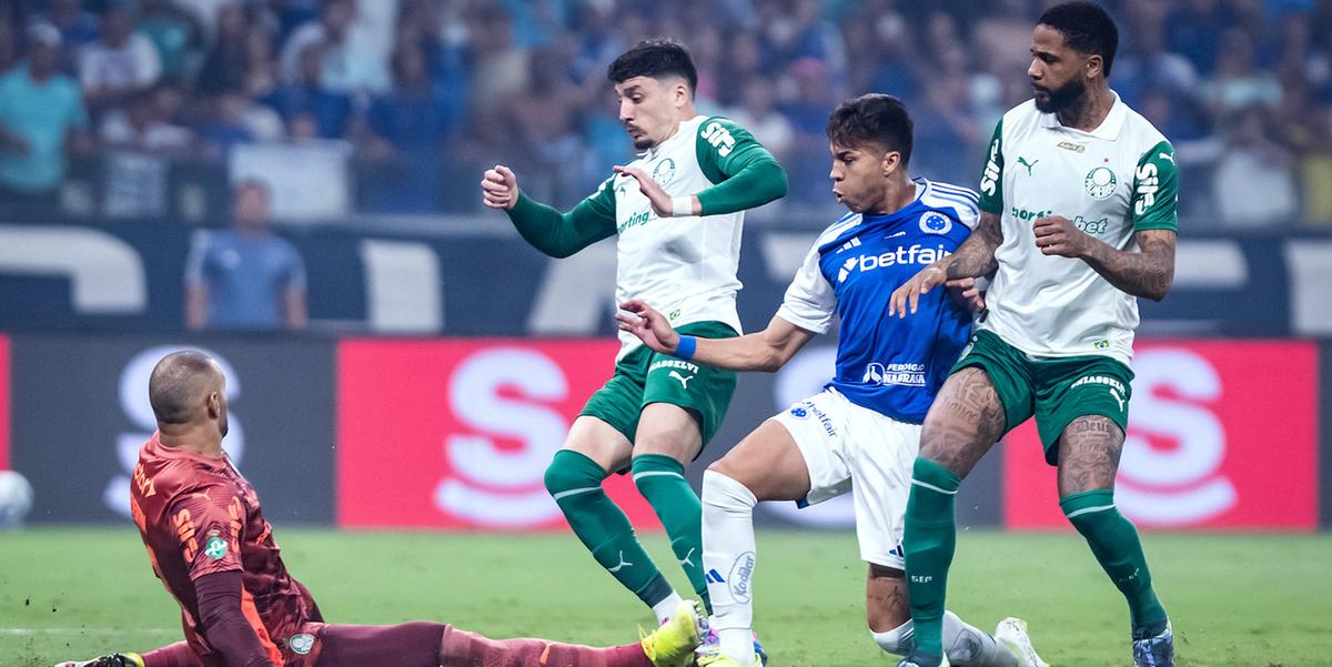 Cruzeiro venceu o Palmeiras no primeiro turno com dois gols de Kaio Jorge (Gustavo Aleixo/Cruzeiro)