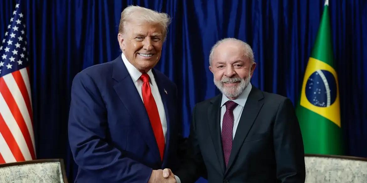 Trump e Lula durante encontro na Malásia em outubro (Ricardo Stuckert/PR)