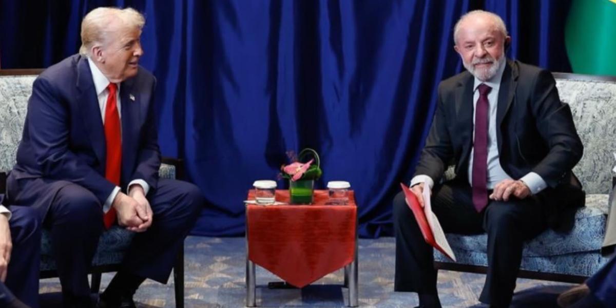 Donald Trump e o presidente Lula (Ricardo Stuckert/PR)