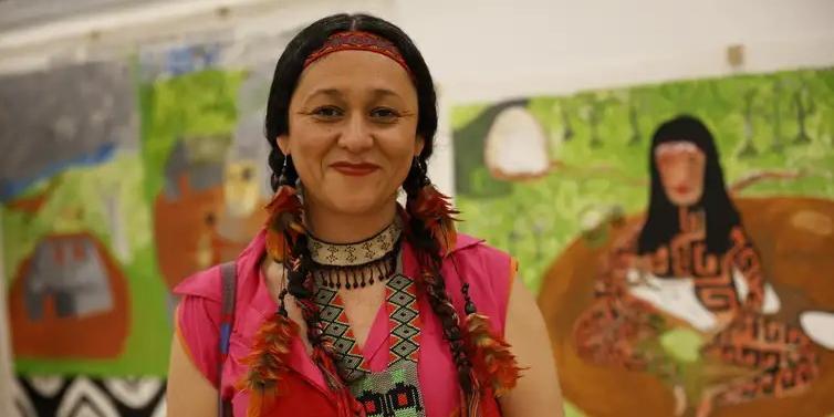 Cristine Takuá, do povo Maxakali (Fernando Frazão/Agência Brasil)