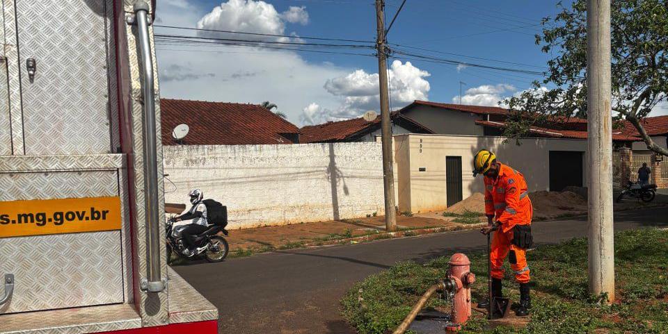 Bombeiros levaram mais de três horas para apagar chamas (Divulgação/ CBMMG)