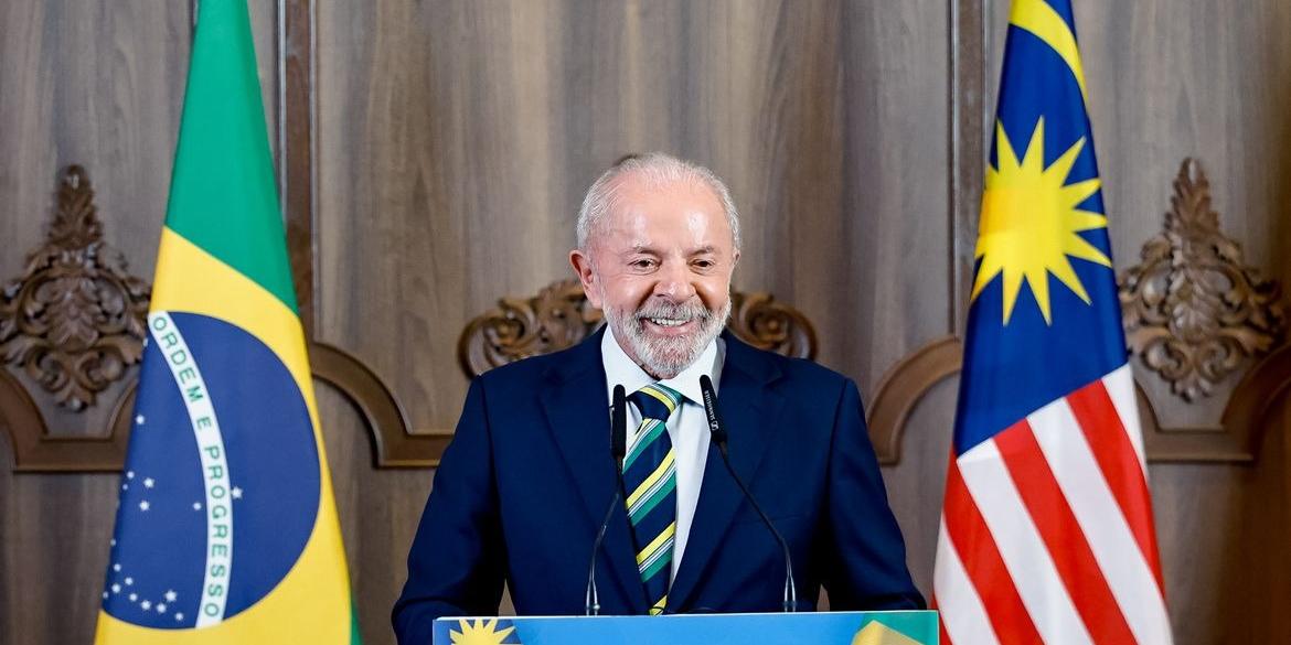 Presidente da República, Luiz Inácio Lula da Silva, durante encontro com a imprensa na Malásia (Ricardo Stuckert/ PR)