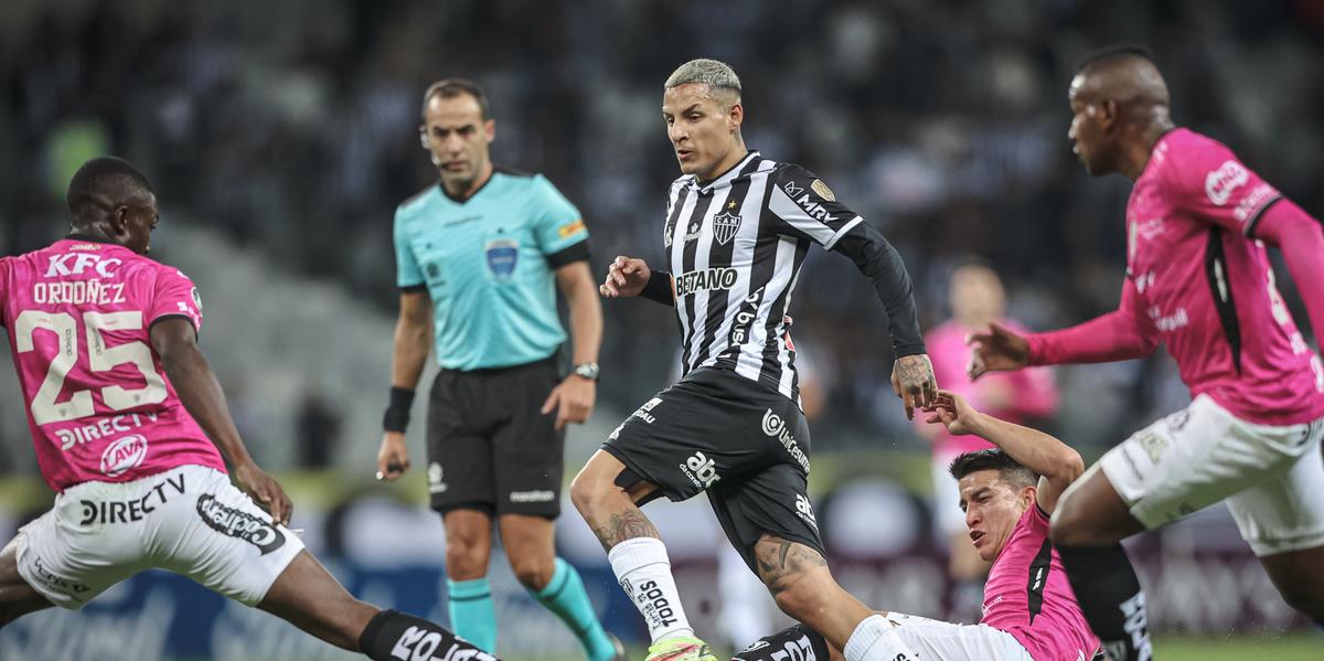 Em 2022, o Galo venceu o Del Valle no Mineirão, por 3 a 1, em jogo válido pela Copa Libertadores (Pedro Souza)