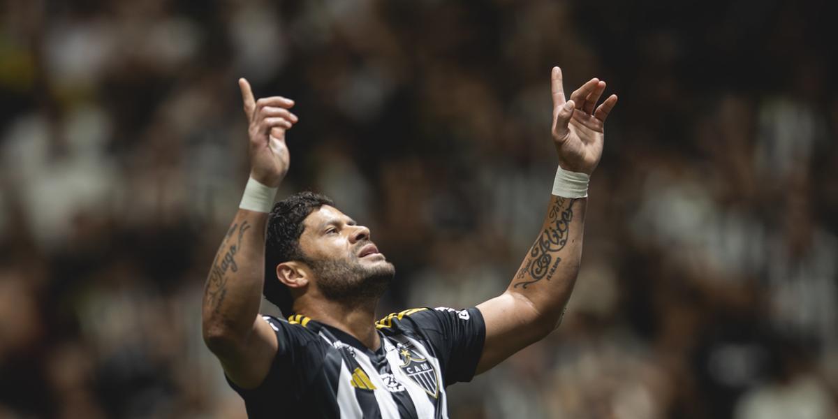 Hulk entrou durante o segundo tempo e marcou o terceiro gol alvinegro na partida (Foto: Pedro Souza / Atlético)