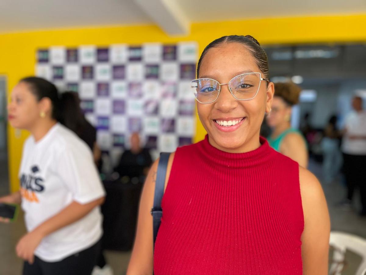 Anna Clara participou do curso de Trancista do programa Minas Forma (Valéria Marques/ Hoje em Dia)