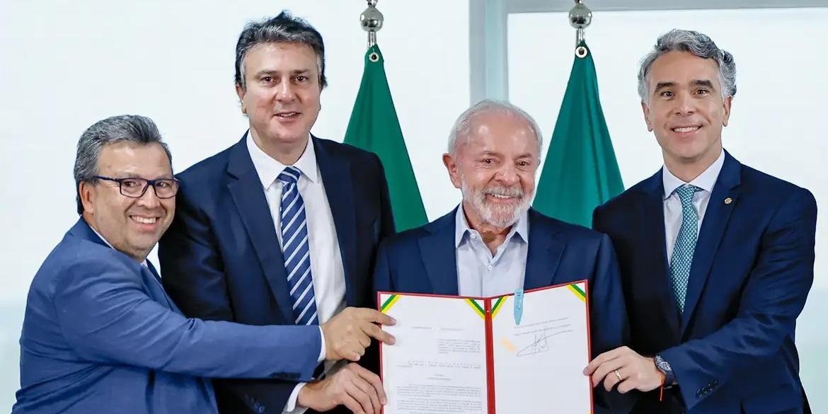 Presidente Lula, durante sanção do Projeto de Lei Complementar nº 235, de 2019, que institui o Sistema Nacional de Educação (Ricardo Stuckert/PR)