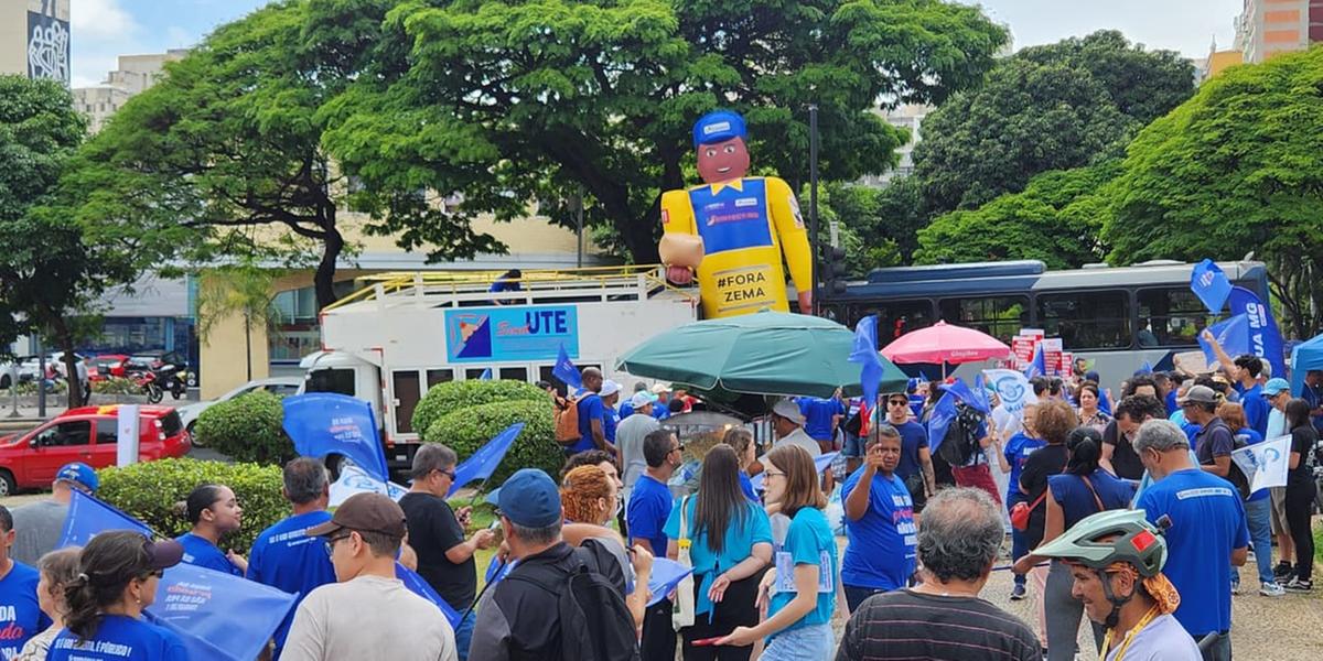 Manifestação contra a PEC da Copasa (Maurício Vieira/ Hoje em Dia)