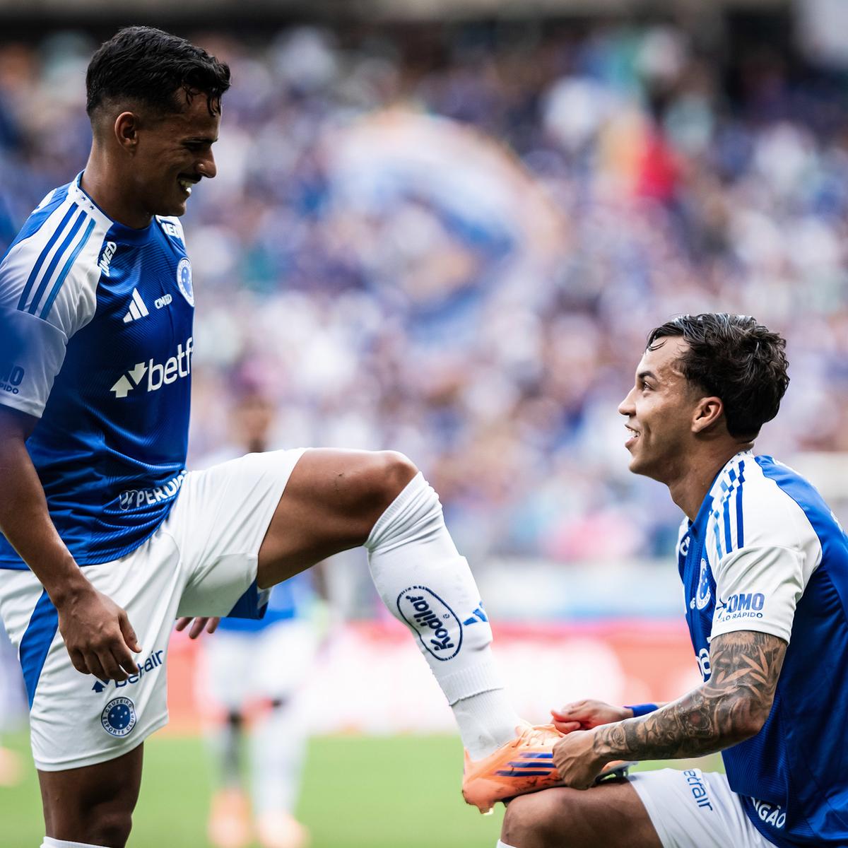 Com assistência de Kaiki e gol de Kaio Jorge, Cruzeiro venceu o Vitória (Foto: Gustavo Aleixo/Cruzeiro)