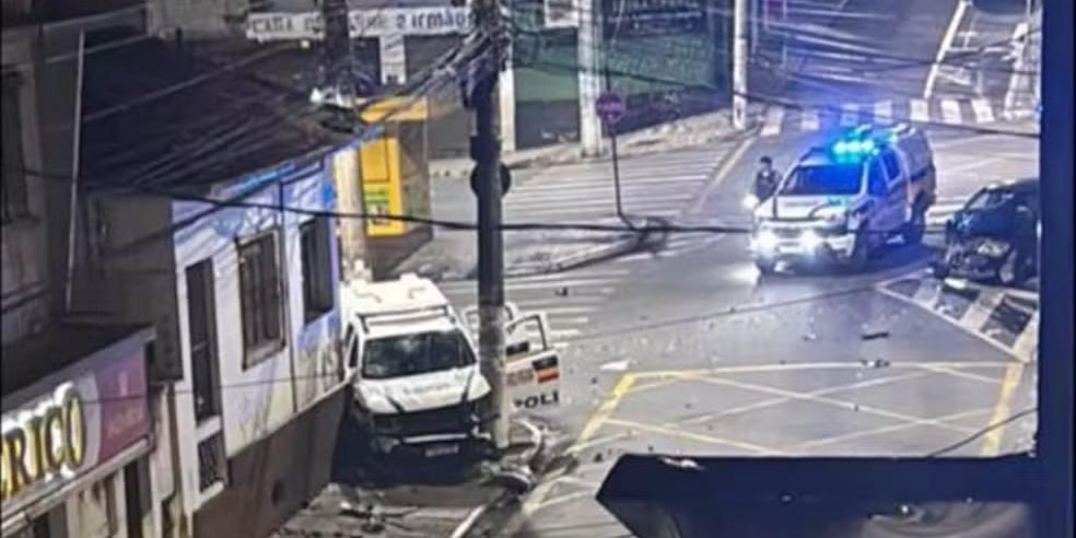 Acidente ocorreu na madrugada deste domingo (2) em Pouso Alegre, no Sul de Minas (Reprodução/ Redes Sociais)