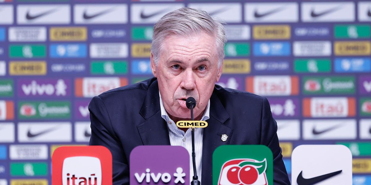Ancelotti convocou a Seleção Brasileira nesta segunda-feira para amistos contra seleções africanas (Foto: @rafaelribeirorio / CBF)