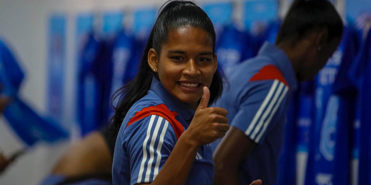 Marília, flecheira das Cabulosas ficará no clube até o fim de 2027 (Foto: Daniel Oliveira Costa / BH Foto)