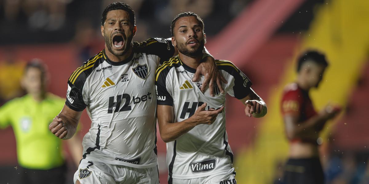Hulk marca contra o Sport e garante duas assistências na goleada do Atlético (Pedro Souza / Atlético)