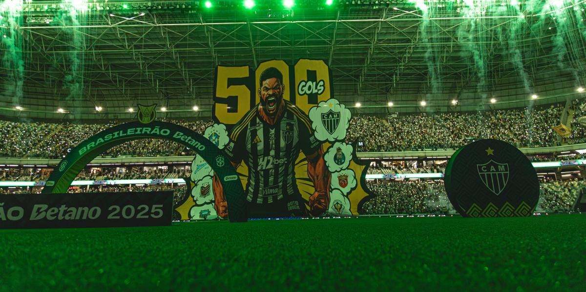 Arena MRV se transformou em verde para celebrar um dos maiores ídolos do Galo (Atlético/Divulgação)