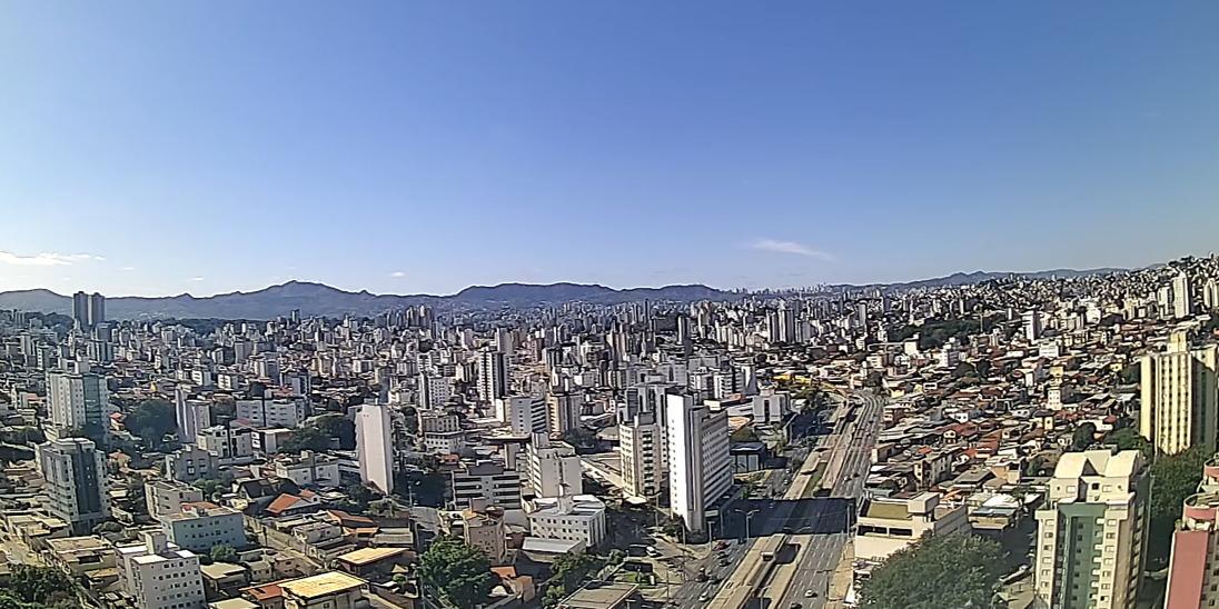 BH amanheceu com céu claro nesta quinta (Clima ao Vivo/Reprodução)