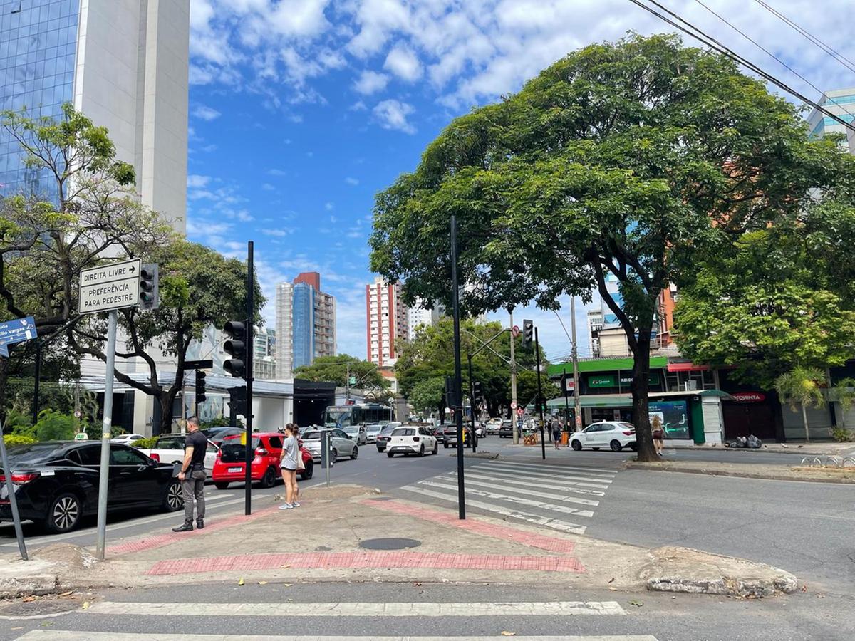 Alice foi agredida numa passagem de pedestre entre as avenidas Contorno e Getúlio Vargas (Valéria Marques/Hoje em Dia)