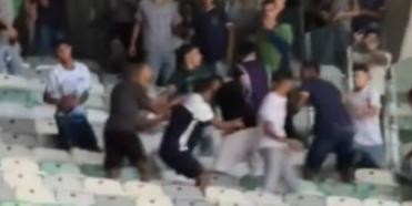 Confusão paralisou aulão por cerca de trinta minutos no Mineirão (Reprodução/ Redes Sociais)