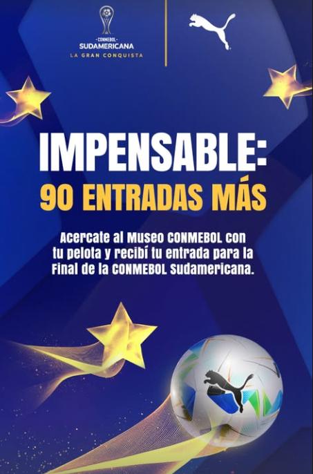 Conmebol realiza ação visando a final da Sul-Americana (Reprodução / Instagram Conmebol Sudamericana)