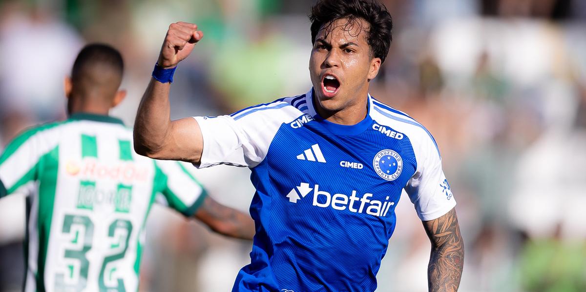 Kaio Jorge marca duas vezes e garante empate do Cruzeiro contra o Juventude (Lucas Bubols/Cruzeiro)