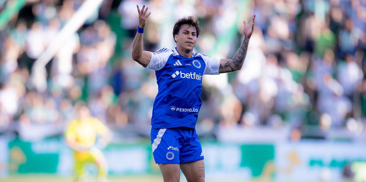 Kaio Jorge marca duas vezes em empate do Cruzeiro contra o Juventude (Lucas Bubols/Cruzeiro)