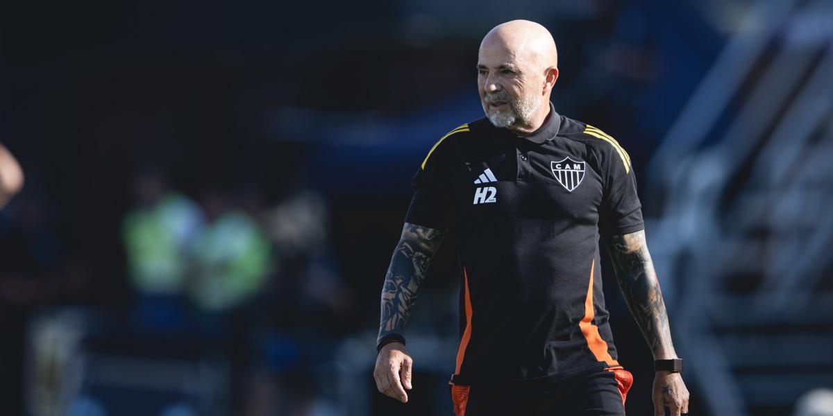 Sampaoli afirmou que quer cumprir seu contrato no Galo (Pedro Souza)