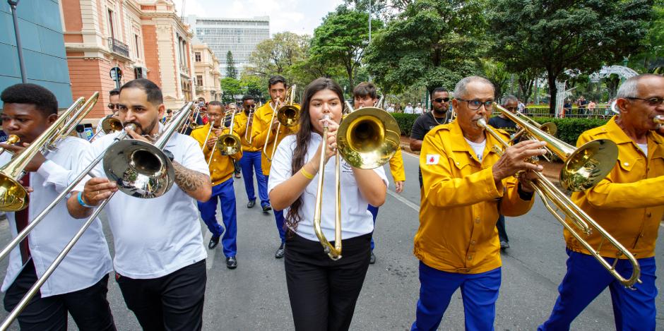 Anúncio ocorreu durante o 1º Encontro Estadual de Bandas, reunindo mais de 40 grupos de diversas regiões na Praça da Liberdade (Cesar Tropia/Divulgação)