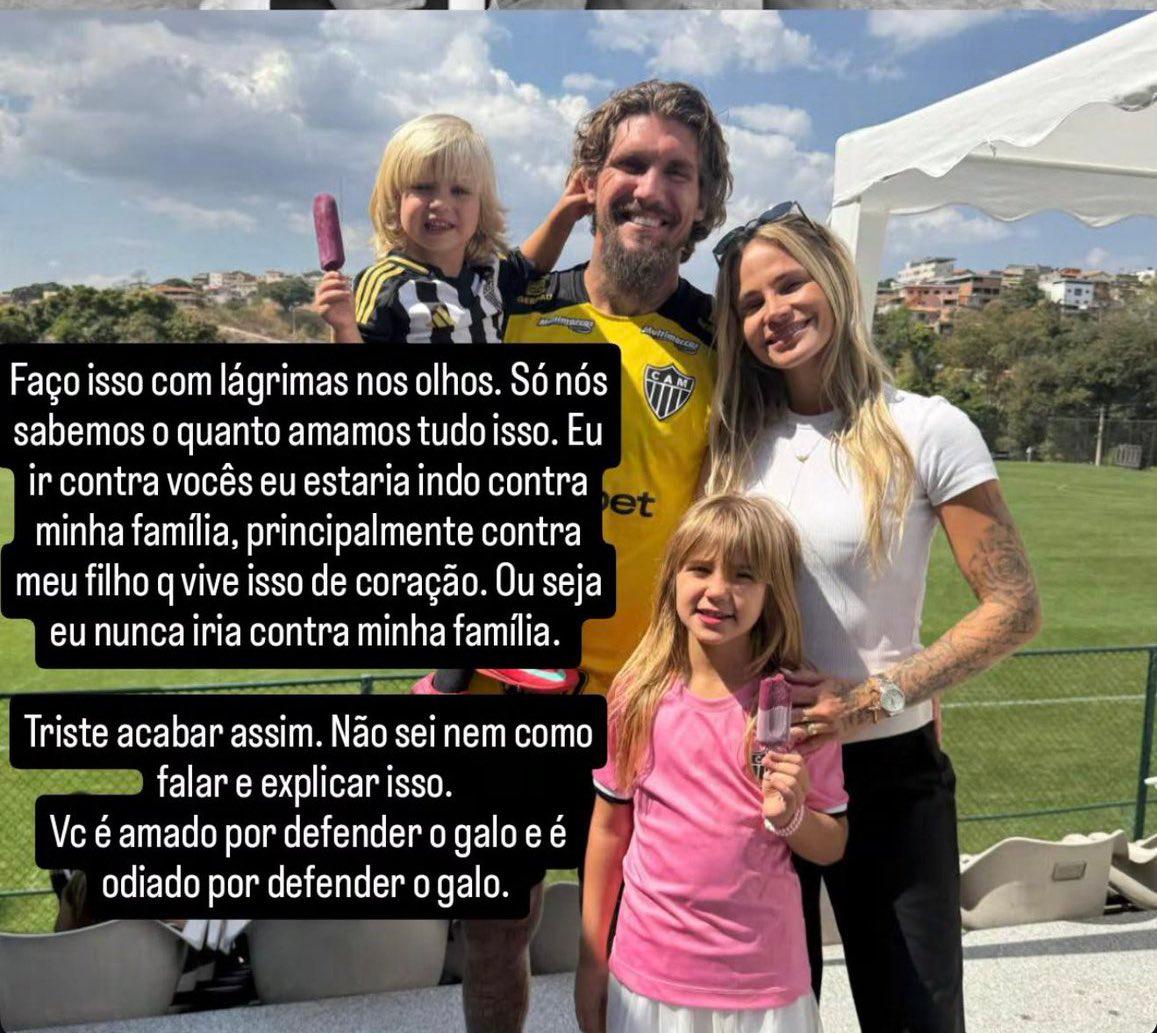 Lyanco publica mensagem misteriosa após polêmica envolvendo torcedor do Atlético (Reprodução / Instagram Lyanco)