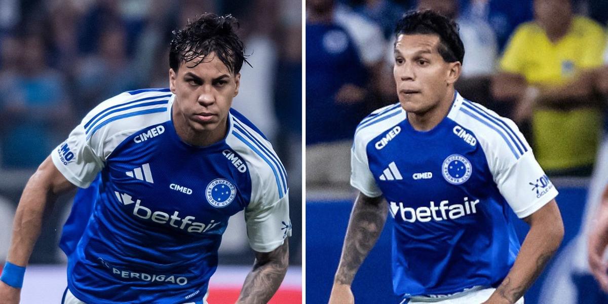 Kaio Jorge e Lucas Romero ficam livres de punição (Montagem sobre fotos de Gustavo Aleixo/Cruzeiro)