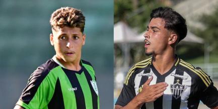 América e Atlético podem fazer final inédita da Copa do Brasil sub-20 (Montagem / Foto: Mourão Panda - América / Daniela Veiga - Atlético)