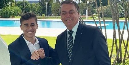 Defesa diz que Bolsonaro não usou celular durante visita de Nikolas (Divulgação / Instagram)