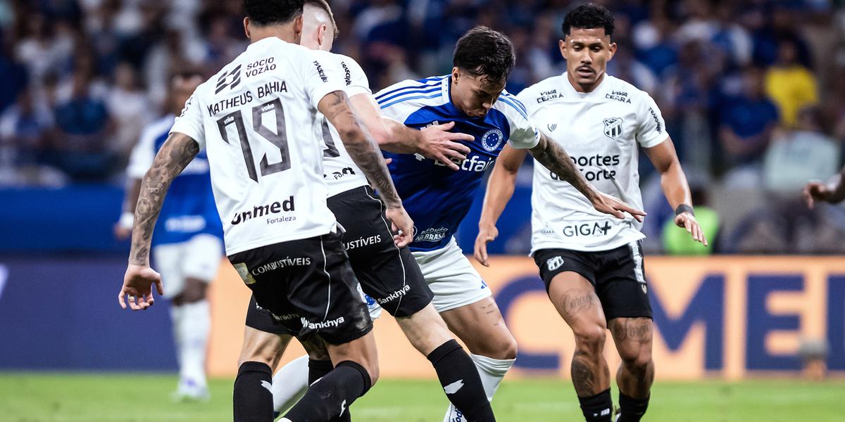 Kaio Jorge deixou sua marca no primeiro turno, mas o Cruzeiro foi derrotado pelo Ceará jogando no Mineirão (Foto: Gustavo Aleixo/Cruzeiro)