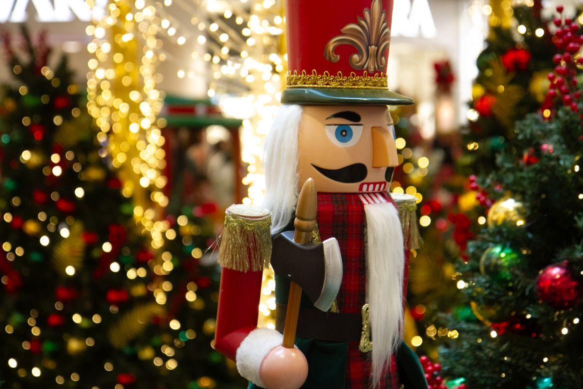 Decoração de natal do BH Shopping é atração à parte para os clientes (Carol Reis/ Divulgação)