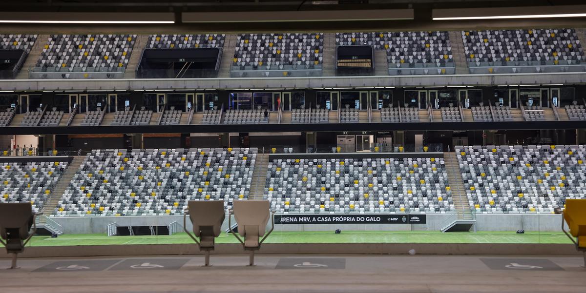 Arena MRV deve registrar píor público da história no confronto entre Atlético e Palmeiras (Pedro Souza / Atlético)