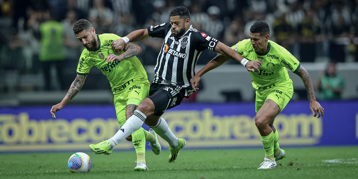 Atlético foi goleado e teve Hulk expulso no único jogo que encarou o Palmeiras na Arena MRV (Pedro Souza / Atlético)