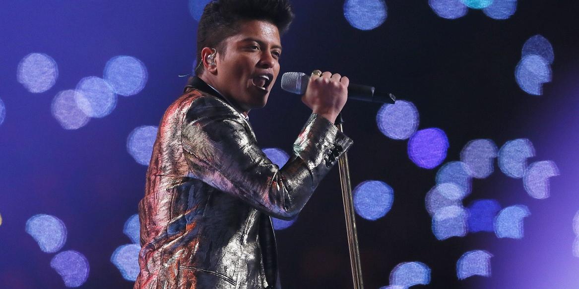 Bruno Mars estará presente em Belo Horizonte para realização da turne (Kevin C. Cox/Getty Images/AFP)
