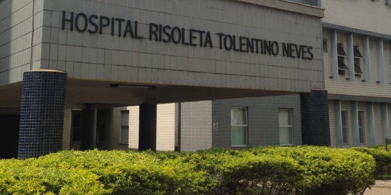 Fachada do Hospital Risoleta Tolentino Neves, em Belo Horizonte, que suspendeu atendimentos não urgentes após registrar superlotação no pronto-socorro. (Ingred Souza/Divulgação)