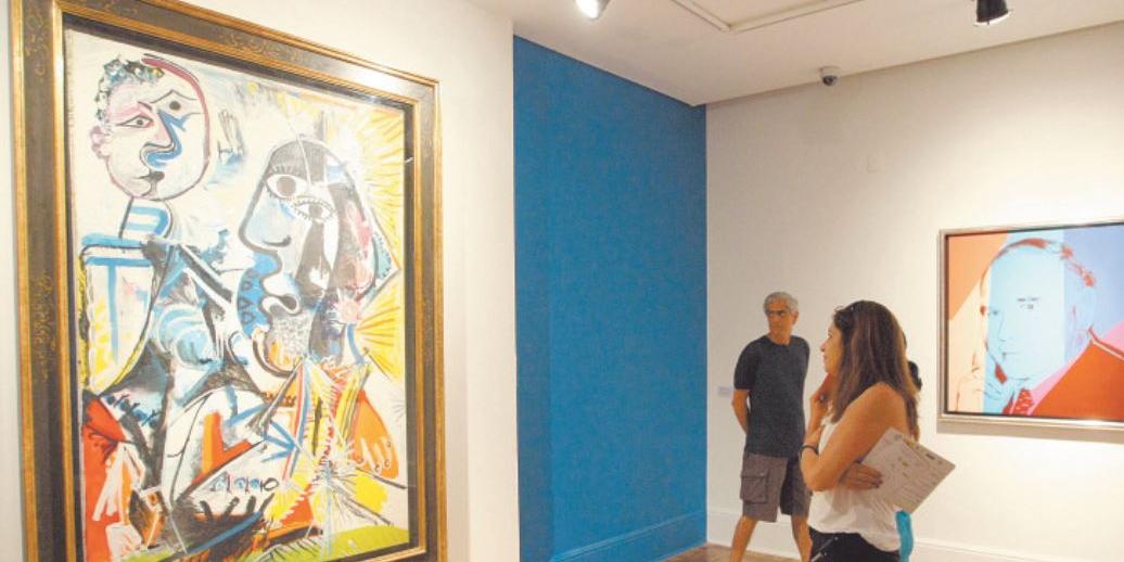  (Pablo Picasso e Andy Warhol na exposição Visões, no CCBB)