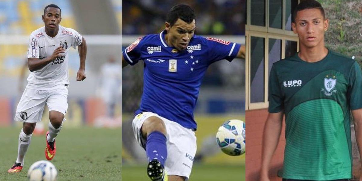  (Santos/Divulgação; Bruno Cantini/Atlético; Washington Alves/LightPress)