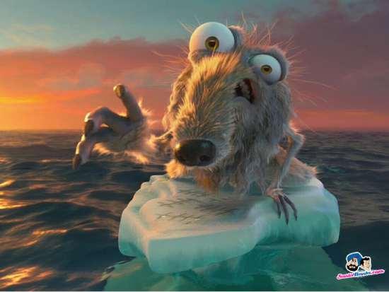 Em “Era do Gelo 4”, Scrat provoca a ação que norteia o filme