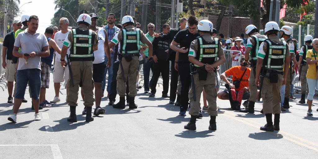 PM também reforçará a presença nos arredores dos estádios para evitar confrontos (Lucas Prates / arquivo Hoje em Dia)