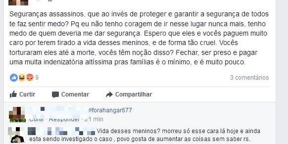 (REPRODUÇÃO FACEBOOK)