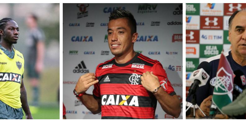 (Bruno Cantini/Atlético, Gilvan de Souza/Flamengo e Lucas Merçon/Fluminense)
