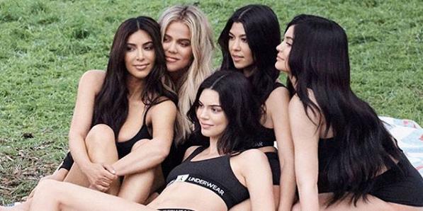 Kardashian-Jenner Sisters Model for Calvin Klein Jeans and Underwear