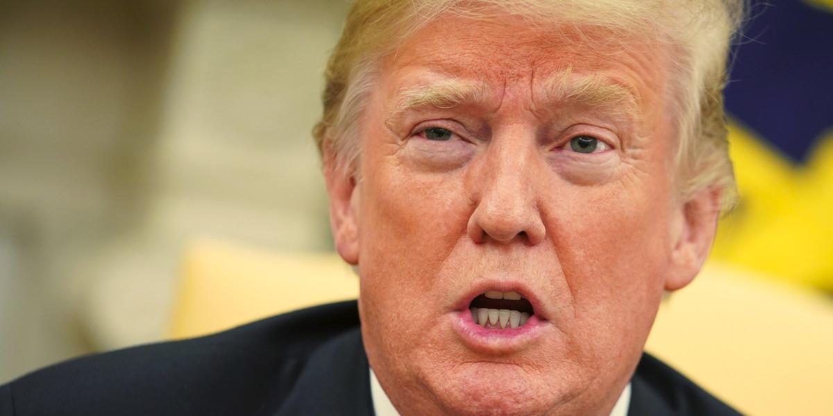 Donald Trump durante coletiva de imprensa nos Estados Unidos, em que mencionou o presidente Luiz Inácio Lula da Silva e afirmou que pretende visitar o Brasil “em algum momento”. O republicano relembrou o encontro entre os dois líderes na ONU e disse que o brasileiro é "um homem muito bom" (Divulgação / Mandel Ngan / AFP)