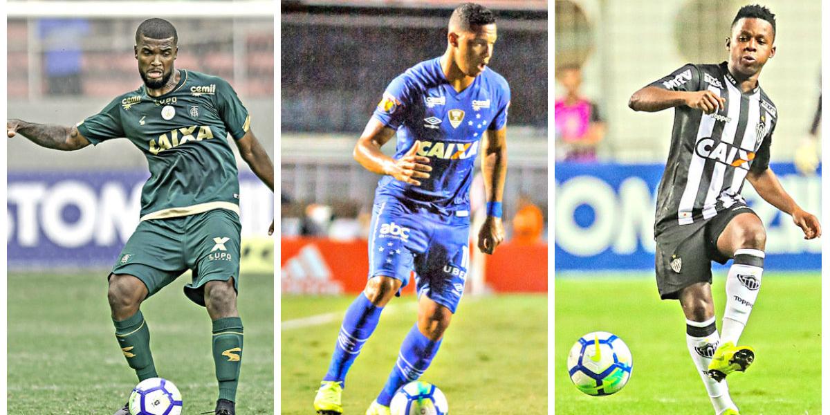 (Mourão Panda/América - Vinnicius Silva/Cruzeiro - Bruno Cantini/Atlético)
