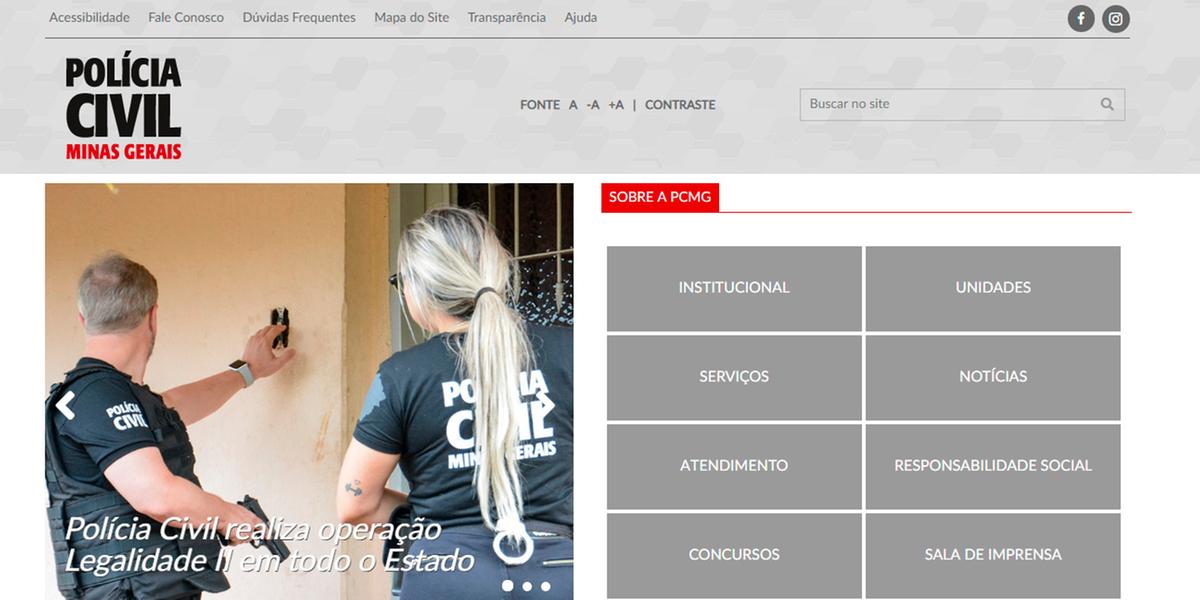  (Reprodução / Site Polícia Civil)