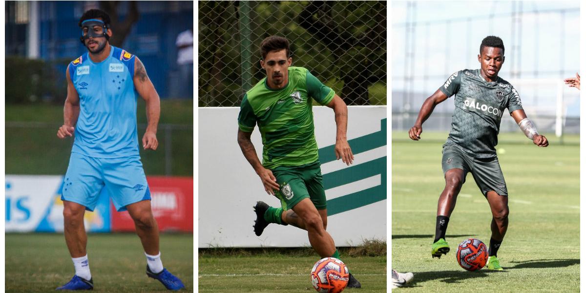 (Vinnicius Silva/Cruzeiro, Mourão Panda/América e Bruno Cantini/Atlético)