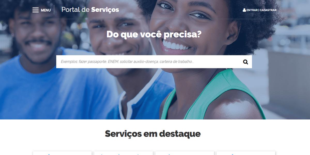 (Reprodução/Portal de Serviços)