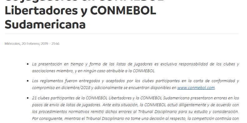 (Reprodução/Conmebol)