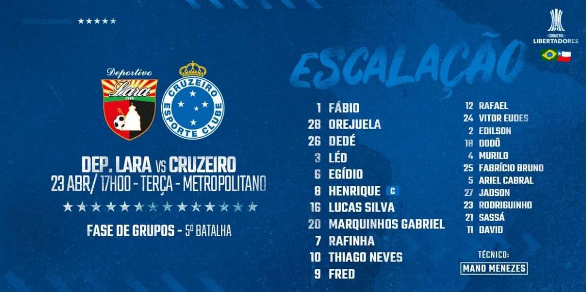 (Twitter Cruzeiro/Reprodução)
